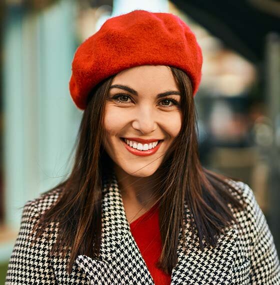 Dental professional conducting an Invisalign check-in with a patient